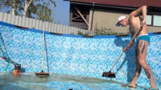 #380 Huge Boss Fucked a Cute Guy Right in the Pool While None of the Neighbors Saw