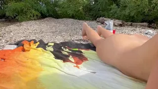 Oops! Got Caught Masturbating on a Beach, but I Kept Going