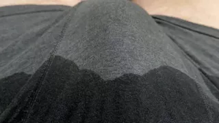 Teenager tries to piss in his pants for the first time.