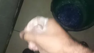 Jerk boy roasts his handjobs more than three times a day in the shower