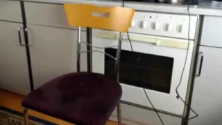 Seductive Lingerie Tease in the Kitchen