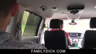 Trouble making stepson Britain Westbury needs manhandling