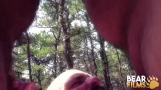 Bearfilms Bears Marc Angelo and Skott Locke Having Outdoor 3way Fuck