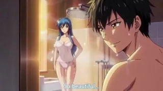 Stepbrother watch stepsister while she is taking shower 3D Anime