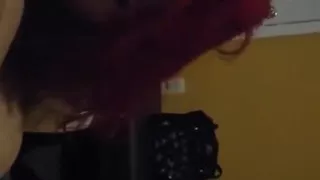 Chubby MILF Sucks a Fat Cock and Drools All Over It