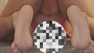 Slut getting fucked by a huge dildo and her mistress.