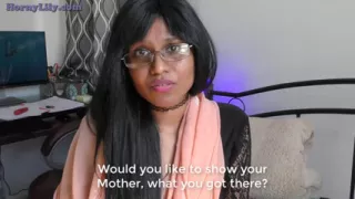 Horny Indian Stepmom in Glasses Sucking Her Stepson Big Dick, Roleplay in Hindi
