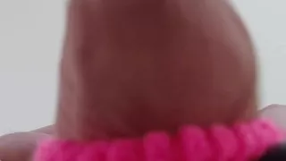 A massage toy milks my cock to a pulsating orgasm.