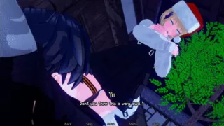 Stepsister fuck me in backyard