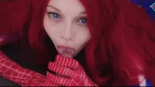 Spider Woman and Her Wet Needy Spider Holes. Thor's Hammer Cream