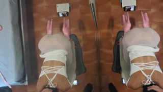 MILF Tied to a Chair and Fucked in the Mouth and Pussy