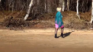 Sexy outfit for spring walk