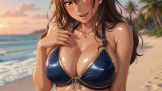 Busty Bikini Babes Topless Beach Compilation Hentai