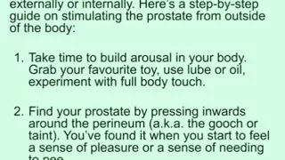 Prostate Orgasams Anal