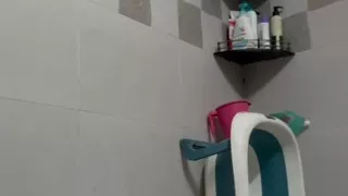 Indian Mom Shower Striptease