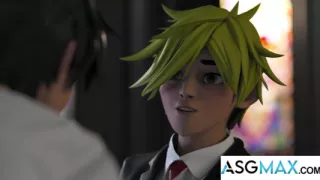 ASGMAX - Shocked Twink Kai Park Takes Facial in Hot Gay Threesome Initiation