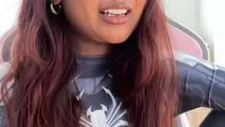 Small desi girl Mia Z masturbates and reacts to hentai