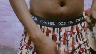See how the long penis of the desi boy is yearning for the pussy and how he is masturbating in lust.