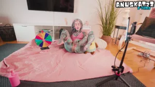 Tattooed Model's Solo Show Turns Into Raw Interruption Creampie Fuck