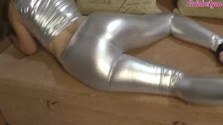 Passionate girl with glasses gently sucks huge cock neighbor - blowjob