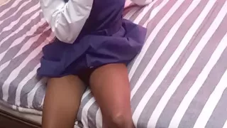 Hot 18 year old teen slut sucks vibrator