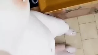 Transgender Cheryl Laroche Gets Completely Naked at Home and Masturbates