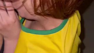 Young Man Sucking Cock and Riding Her Boyfriend Who Richly Screams with Pleasure