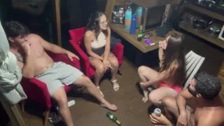 Two Couples Playing Truth or Dare