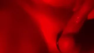 Oily Masturbation in Red Monochrome