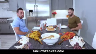 Army Boy Shares His Stepmoms Pussy on Thanksgiving