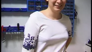 Amateur brunette slut banged in pov action