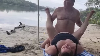 Almost caught fucking at the river - Exclusive on FapHouse