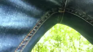 Outdoor Teen Farting in Jeans