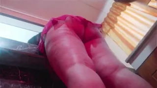 Cheating Wife with Big Ass Fucked Standing in the Kitchen by the Neighbor - Husband Doesn't Know!