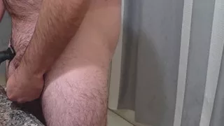 Beary Caught having a Shave, Stroke & Hot Shower