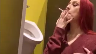 Smoking in a Urinal