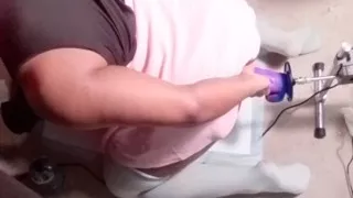 Crossdresser Getting Prostate Pounded By Big Dildo Fuck Machine