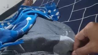 Wearing satin mini skirt inside shorts