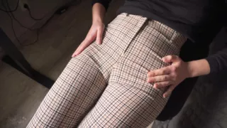 Naughty Coworker Cameltoe Tease And Denial