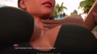 Dominos Beach 17: Emily & John's Beach Mouth-to-mouth Practice