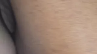 From the Side Makig Her Cream