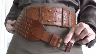 Exciting Belt Fitting with a Linen Skirt, Part 1, Lady Victoria Valente