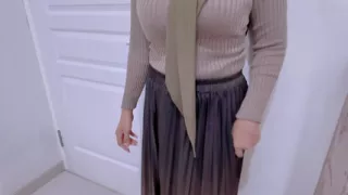 Boss traps sexy hijab secretary