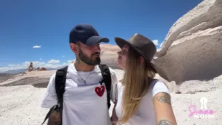 A Public quickie blowjob leads to fucking petite girlfriend at home - Date Night