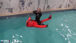 Human Life Raft - Inflated Suit Slave Pool Domination