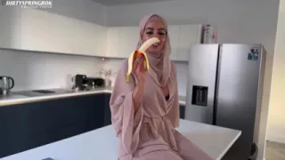 Hungry Muslim Girl Breaks Her Fast with BBC