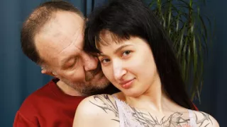 Naughty Teen Rough Ass Fucked by a Grandpa