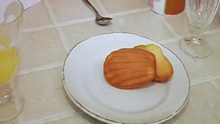 French Slut Deepthroating Before Getting Strapon Fucked