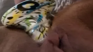 Close up MILF GILF Anal Solo Play DP Ending