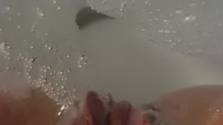 I give myself an orgasm in the bath.
